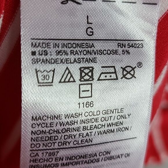 Old Navy Super Soft Red Striped Casual Jersey Knit Dress Long Sleeve Shift Large - Picture 4 of 10